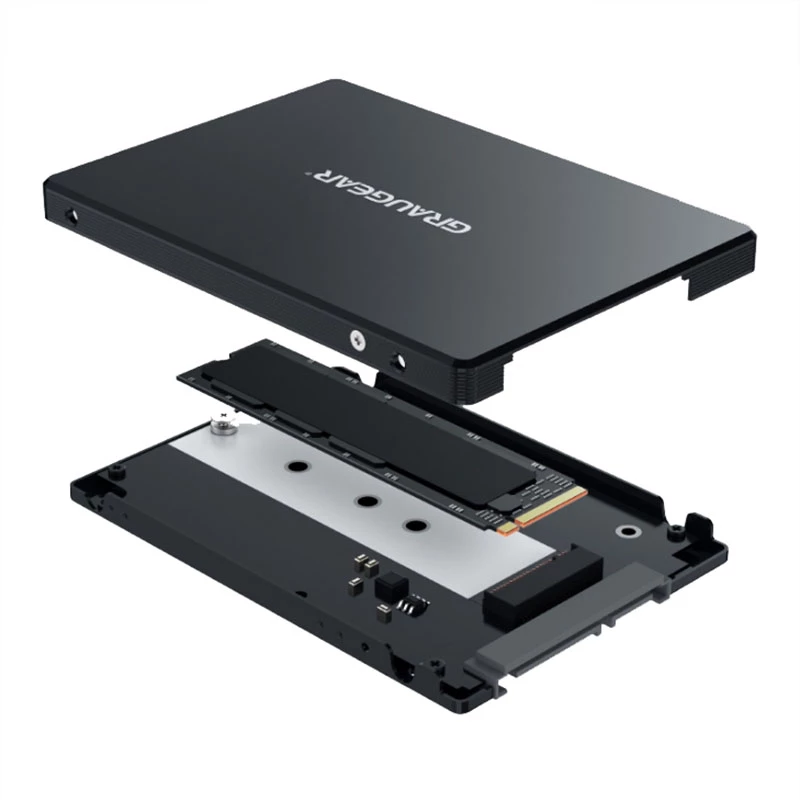 Kit de montagem GRAUGEAR G-CV-M2T25 preto alumínio