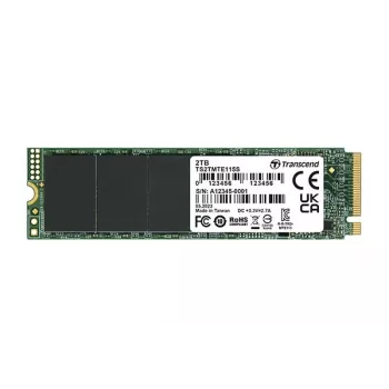 Transcend 115S - SSD - 2TB - interno - M.2 2280 (frente e verso) - PCIe 3.0 x4 (NVMe) (TS2TMTE115S)