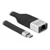 Cabo plano FPC DeLOCK 86936 USB Type-C para Gigabit LAN 15 cm