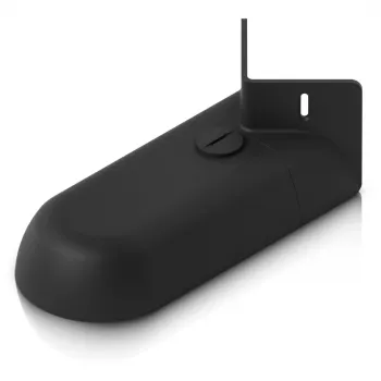 Acessório de montagem em braço Ubiquiti preto que fixa a G5 Turret Ultra a uma parede, canto OU mastro