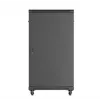 Armário rack LANBERG FF01-6222-12B 22U 600x1200 mm preto com portas frontal e traseira de vidro