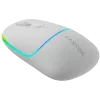 Rato Canyon MW-22 CNS-CMSW22SW – 2 em 1 Bluetooth/2,4 GHz – ótico – 800/1200/1600 DPI – 4 botões – iluminação RGB – recarregável – branco neve