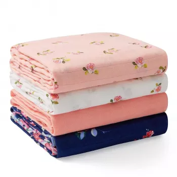 Pack de 4 mantas de musselina para envolver Momcozy 47 x 47 polegadas