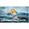 Modelo em plástico German Submarine T.IX C/40 1/144