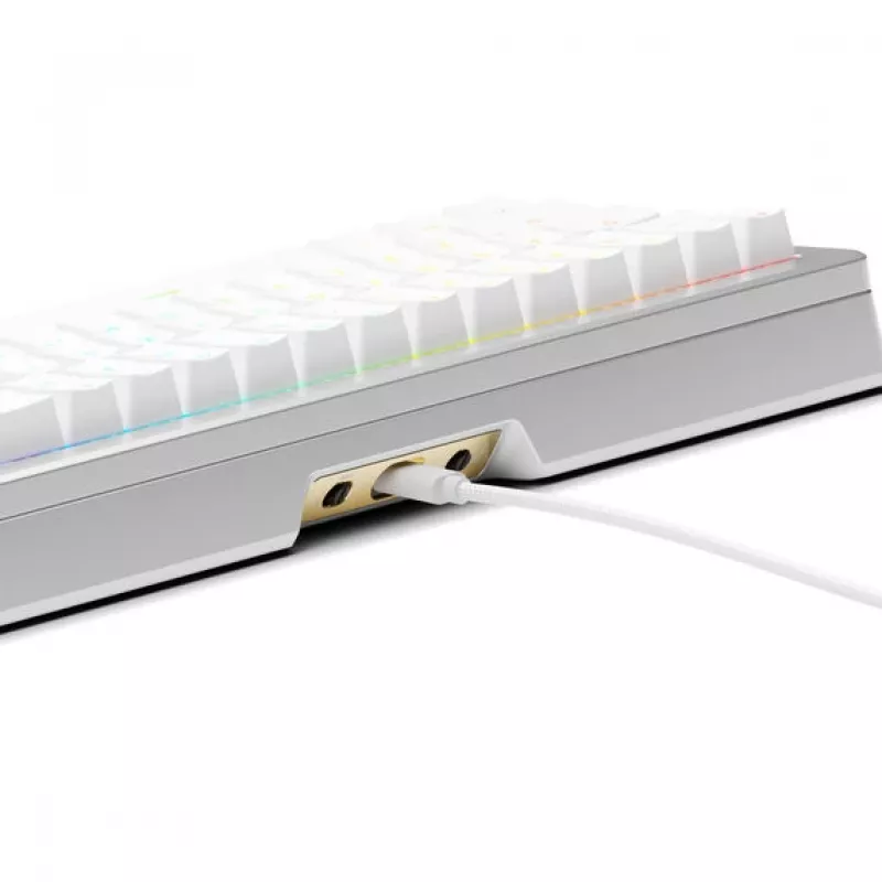 Teclado gaming mecânico GLORIOUS GMMK 3 Pro 65% Pre-Built ANSI US com Fox HE Switches, Prateado