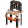 Bancada de ferramentas de brincar SMOBY Black & Decker modelo 2025 com ferramentas e acessórios