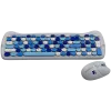 Conjunto de teclado e rato sem fios CANYON HSET-W6 Kitty Edition AAA AA azul