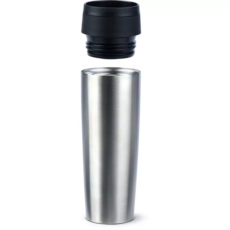 Caneca de viagem EMSA Classic Grande aço inoxidável, 0,5 l, caneca térmica à prova de fugas