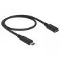 Cabo USB DeLOCK 85532 USB 3.2 Gen 1 0,5 m USB-C preto
