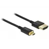 Cabo HDMI DeLOCK HDMI-A/HDMI Micro-D 3 m