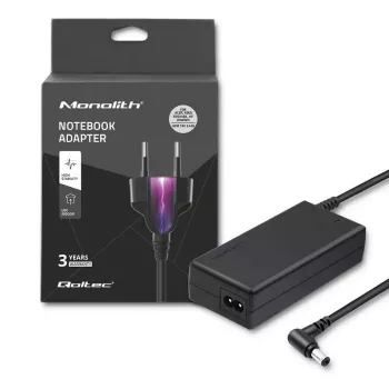 Fonte de alimentação para portátil Qoltec 65W 3,42A 19V 5,5x2,5 50068.65