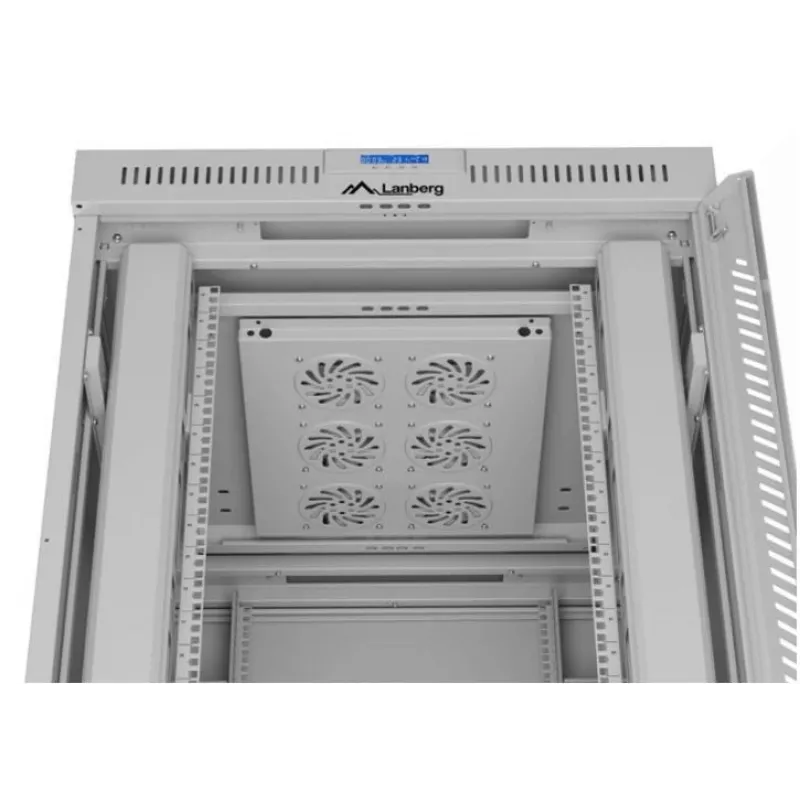 LANBERG 19 42U 800x1000 Independente Porta de vidro LCD (FlatPack) Cinzento (envio por transportadora)