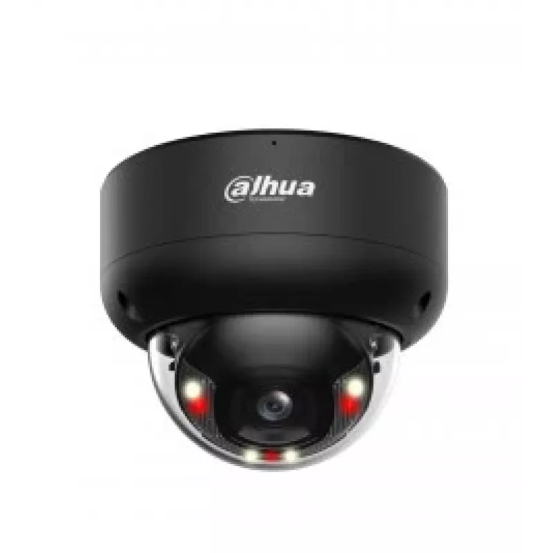 Câmara de vigilância dome IP Dahua WizSense IPC-HDBW3849E-AS-IL — 3840×2160, montagem no teto, com fios, preto