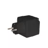 Tomada inteligente Denver PLO-108 preta exterior IP44 com fios sem fios