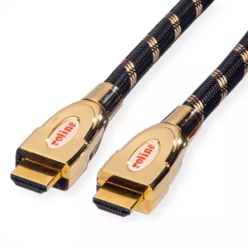 Cabo HDMI ROLINE GOLD Ultra HD 1m