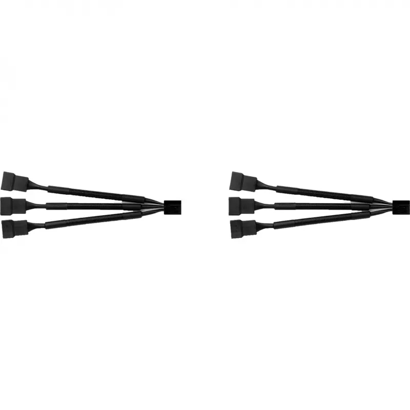 Cabo divisor NA-SC1 Sx2 preto, 13,5 cm, 2 unid., para ventoinhas PWM