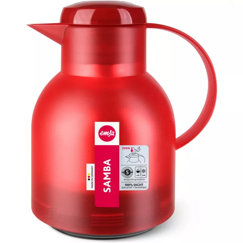 EMSA 504232 Jarro/caneca/garrafa vermelho, transparente
