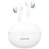 Auscultadores Bluetooth Usams TWS E02 ANC+ENC branco