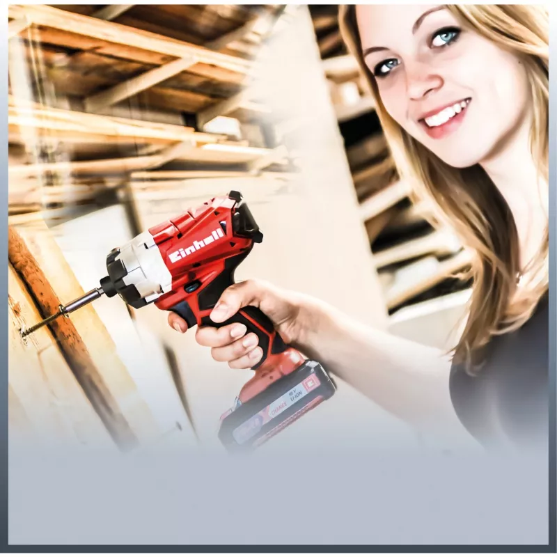 Chave de impacto sem fio profissional TP-CI 18 Li Brushless -solo, 18Volt (vermelho/preto, sem bateria e carregador)