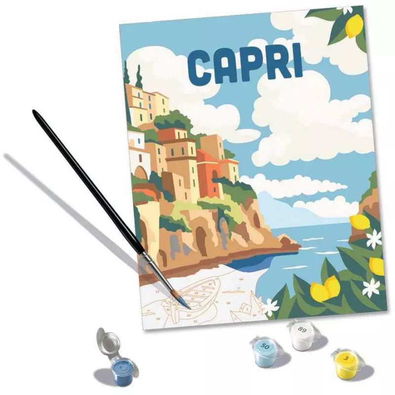Conjunto de pintura Ravensburger CreArt Capri – conjunto de pintura em tela da Ravensburger