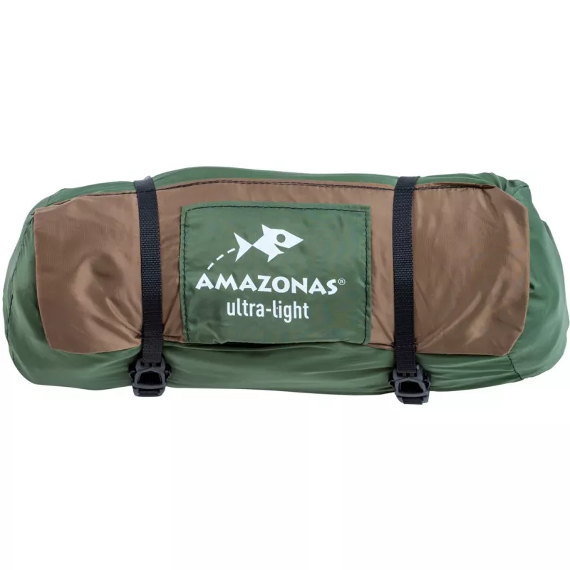 Rede de dormir Adventure Moskito Hammock Thermo AZ-1030430, rede de campismo verde/castanha