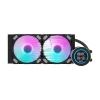 Radiador 240mm Darkflash DN-D240 preto — radiador de refrigeração líquida para sistemas de refrigeração líquida de PC