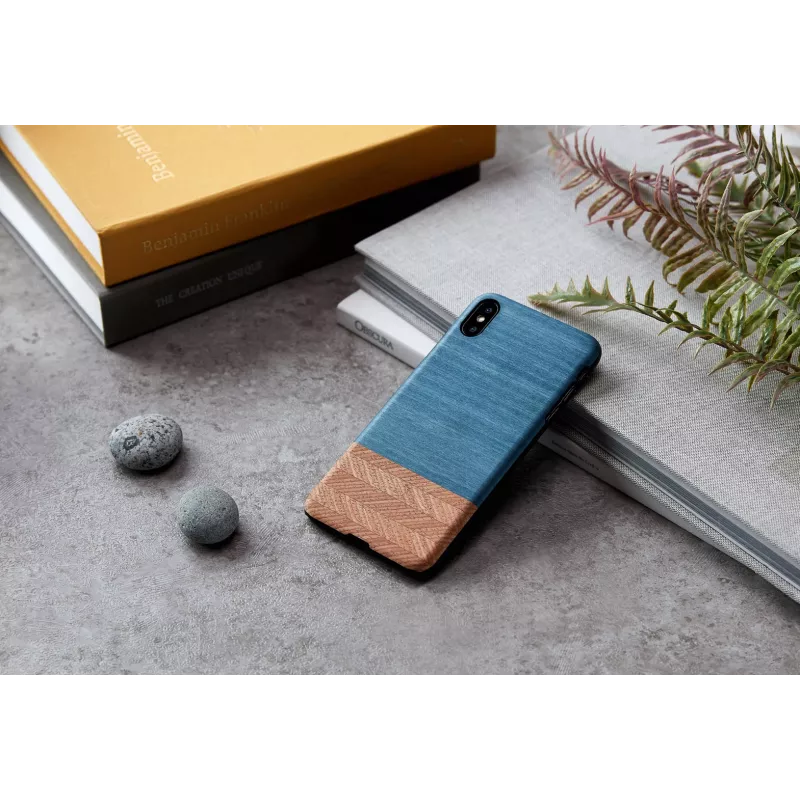 Capa para smartphone man and wood para iPhone XS Max — Denim preto