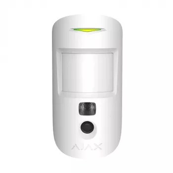 Detetor de movimento com câmara Ajax MotionCam (branco)