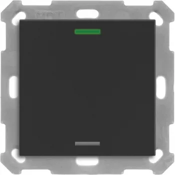 Botão KNX MDT BE-TAL550106.01 Light 55 1-gang RGBW preto mate neutro 1 (BE-TAL550106.01)