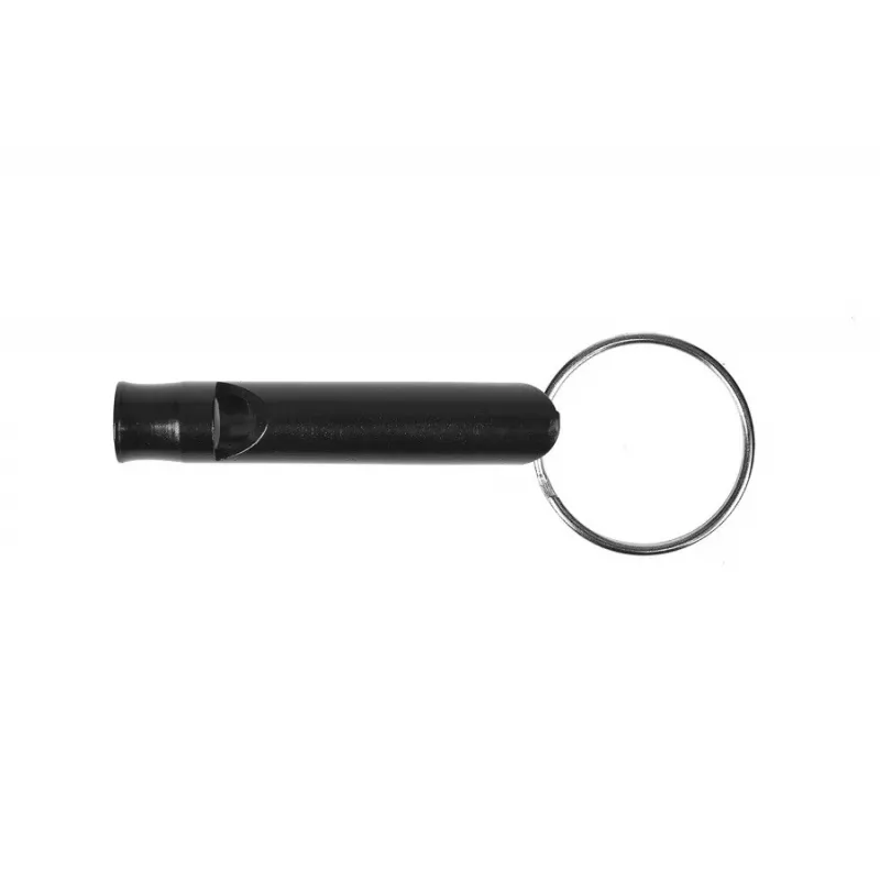 Apito de sobrevivência GUARD YC-010-BL alumínio, preto, 45 mm de comprimento, 8 mm de diâmetro