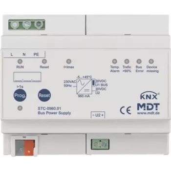 MDT STC-0960.01 alimentação de barramento c/ diagnóstico 8TE,REG,960mA (STC-0960.01)