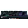 Rebeltec SHARK teclado gaming de tamanho completo, RGB, apoio de pulso integrado, à prova de água