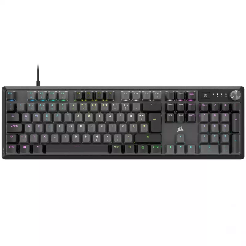 Corsair K70 CORE RGB Teclado Gaming USB QWERTZ alemão cinzento
