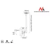 Suporte de teto ajustável Maclean MC-504A S 23-42 30kg