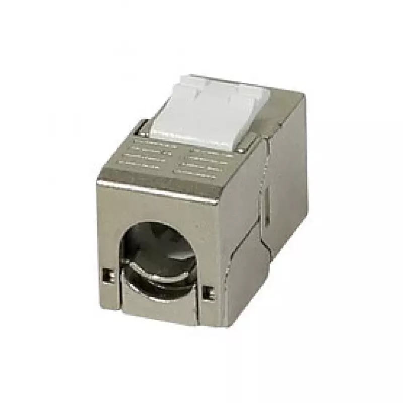 Módulo Keystone Synergy 21 conector fêmea TP RJ45 CAT6A 500MHz curto com fixação de cabo - cabo - digital/dados