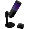 LORGAR SMP40, microfone RGB com botão de silenciamento externo e suporte metálico, preto