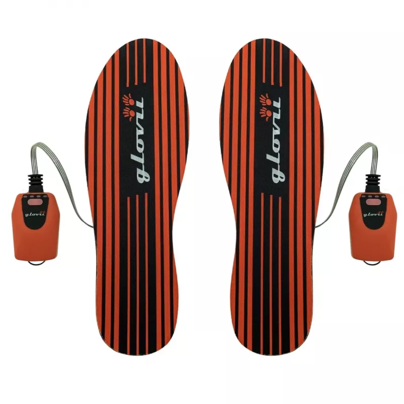 Glovii GW4U proteção corporal para desportos de inverno controlada por aplicação para botas de esqui, com pilhas, unissexo, vermelha