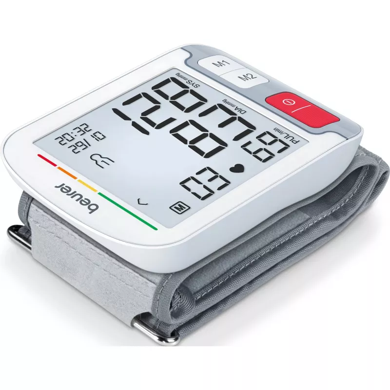 Beurer BC 51 medidor de tensão arterial de pulso, branco/cinzento