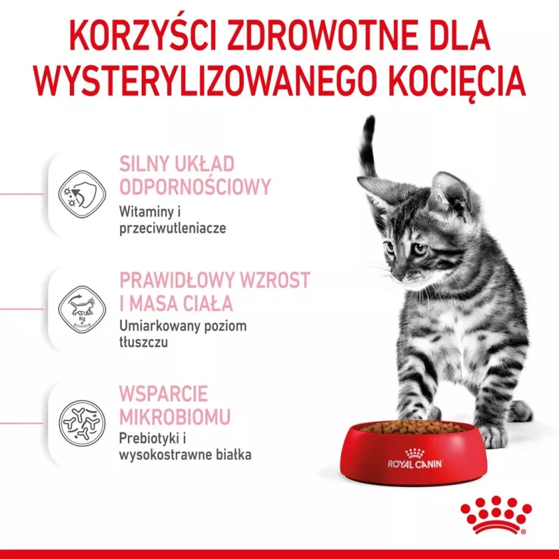 Royal Canin Kitten Sterilised alimento seco para gatos 3,5 kg aves