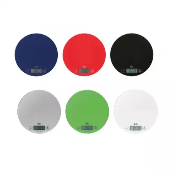 Balança de cozinha eletrónica JATA 722P verde transparente quadrada