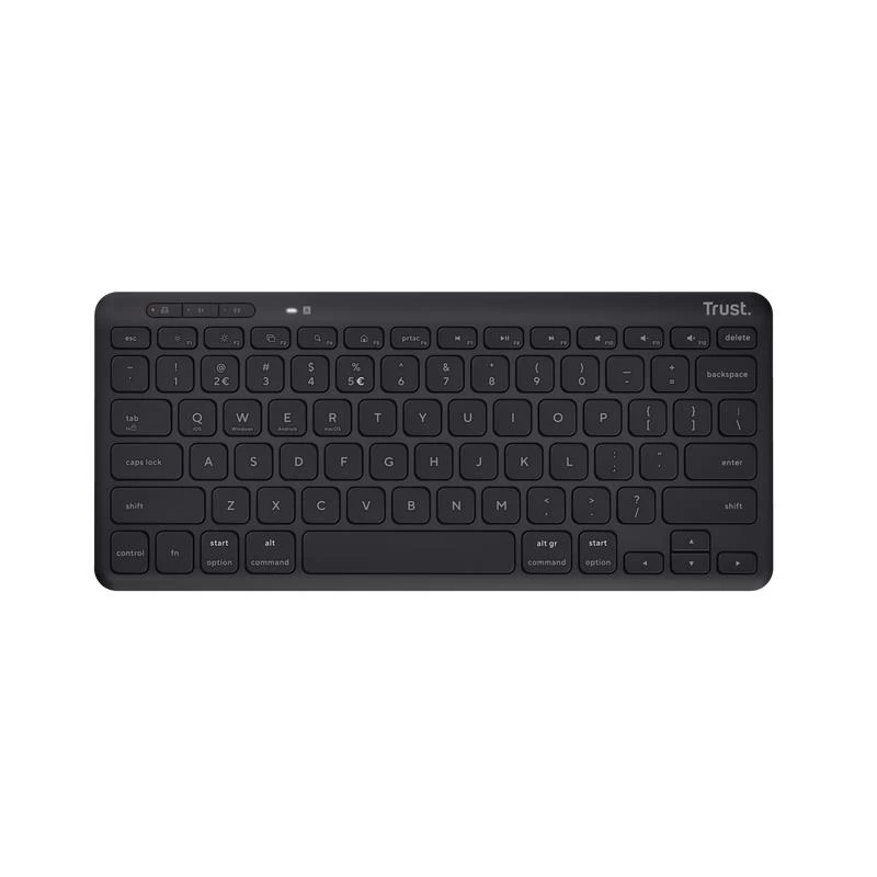 Teclado Trust Lyra universal RF Wireless + Bluetooth QWERTY US English preto