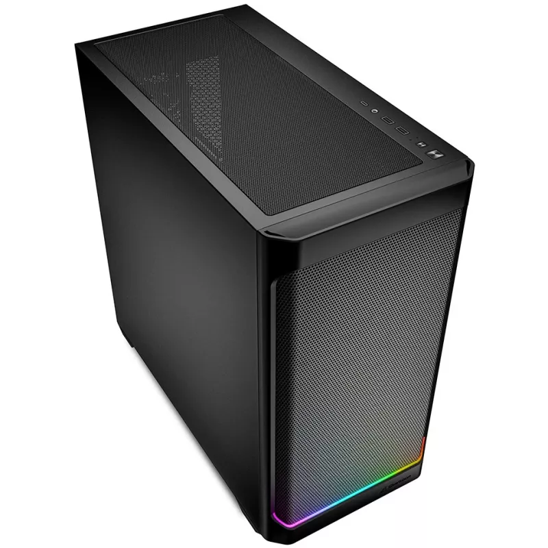 Sharkoon MK4 RGB Strip Micro Tower preto