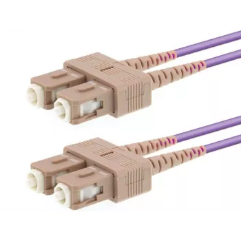 Cabo de fibra ótica LOGON AL5SCSC10I/4I OM4 10 m 2x SC para 2x SC (rosa)
