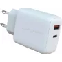 Carregador de interior LC-Power LC-GAN-45 carregador rápido universal AC branco