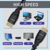 Cabo HDMI 2.1 QOLTEC 5 m — 48 Gbit/s, 8K@60Hz, 26AWG, fichas banhadas a ouro