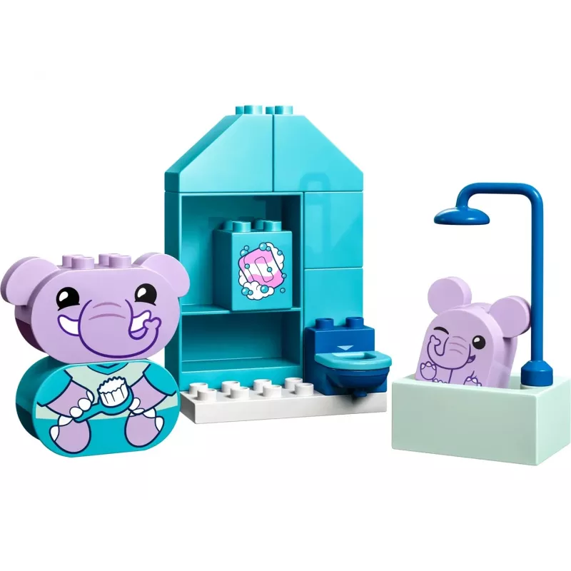 Conjunto de banho LEGO DUPLO 10413 — brinquedo de banho para crianças pequenas, 15 peças, idade recomendada 1,5+