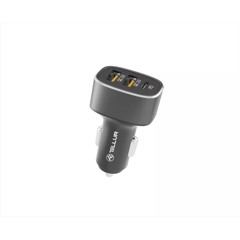 Carregador de automóvel Tellur FCC9 56W 9A — fonte de alimentação USB para automóvel, 56W de potência total, 9A máx.