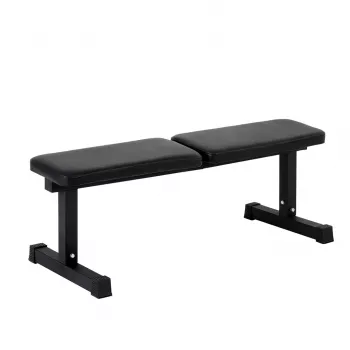 Banco de treino reto Rebel RBA-2000 – banco de halteres plano para exercícios de força e core