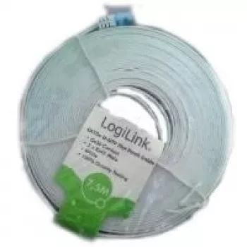 Logilink - Cabo de rede - RJ-45 (M) - RJ-45 (M) - 10 m - UTP - CAT 5e - prensado - Branco (CP0139)