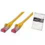 Cabo de rede ShiverPeaks BS75713-AY amarelo 3 m Cat6a S/FTP